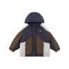 Boy's Color Block Hooded Winter Jacket