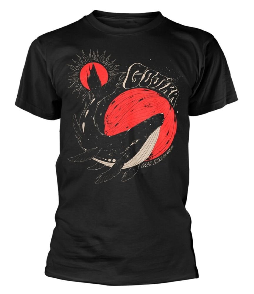 Gojira Whale Sun Moon Black T-Shirt L