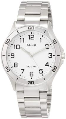 Alba Orologio sportivo impermeabile rinforzato per la vita quotidiana Vetro inorganico a cupola AQPK409 Argento [Orologio Seiko] (10 ATM) Uomini