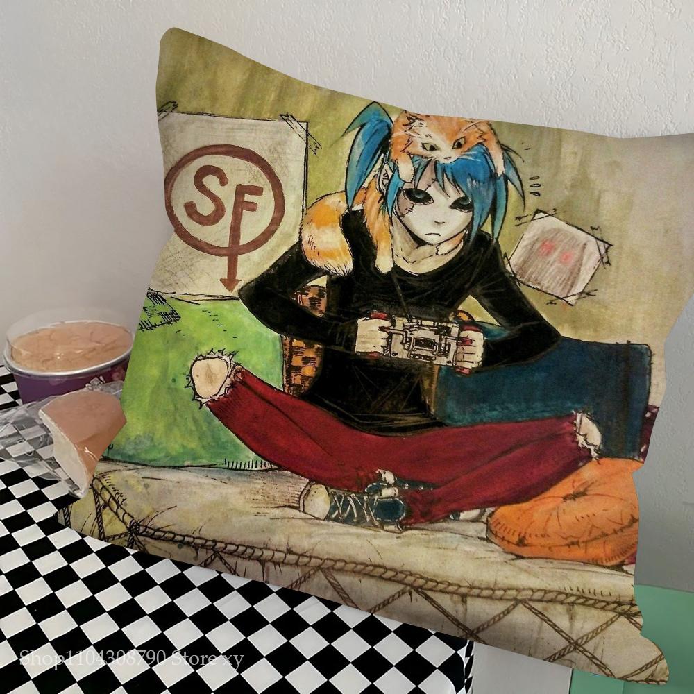 Game Sally Face Pillow Case Square Pillow Bedroom Sofa Leisure Comfort Cushion Car Living Room Home Decoration