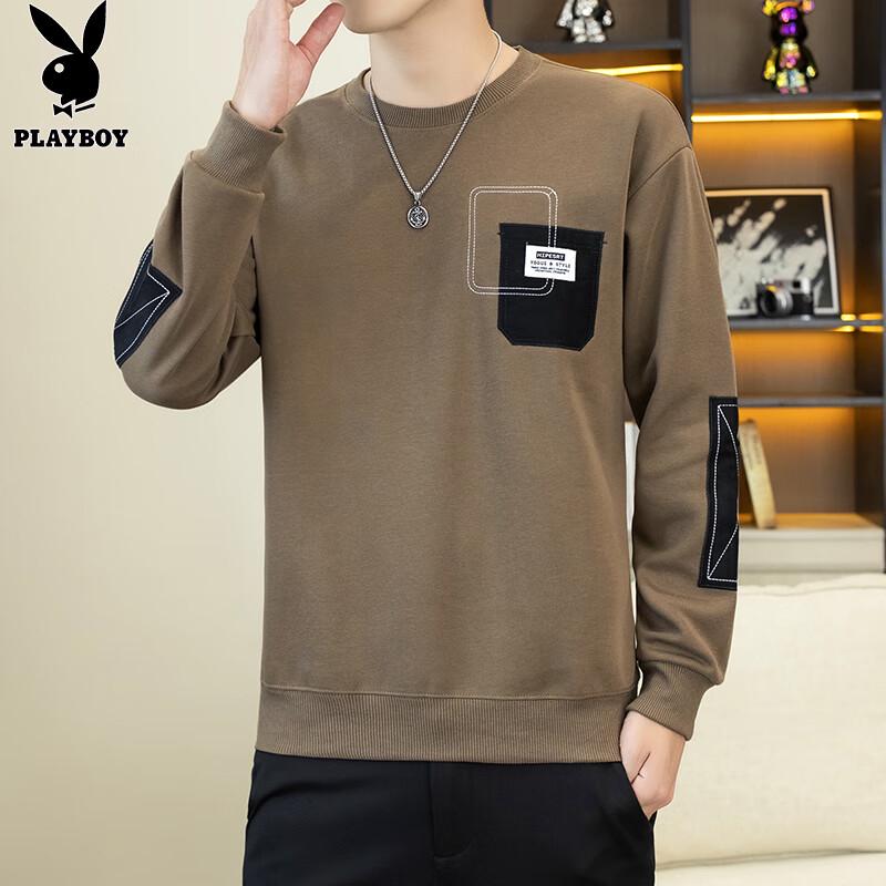 PLAYBOY Men's Round Neck Long Sleeve Sweatshirt