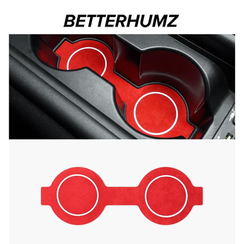 Betterhumz For Subaru BRZ/Toyota GR86 - Made of Alcantara Auto Water Storage Box Cup Holder Trim Car Interior Accessories