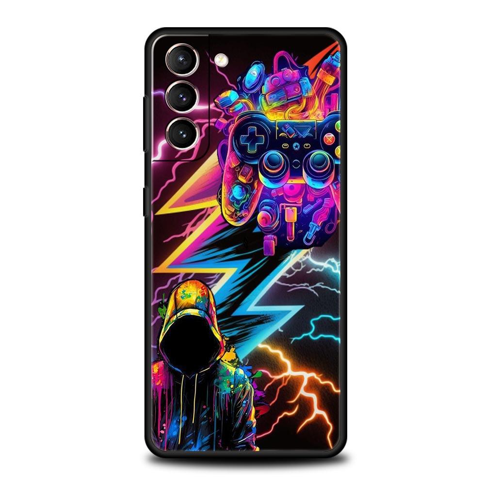 Technology Game Console Phone Case for Samsung Galaxy S26 S25 S24 S23 S22 S20 S21 FE Ultra S25 Edge Plus 5G Soft TPU Cover Capas