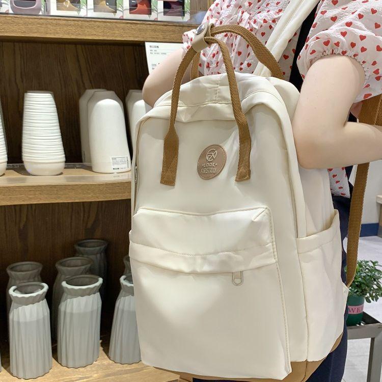 Japanese Casual Schoolbag for Women, Junior High School 2025 New Model Starts School, Commuting Backpack, Large-capacity Portable Backpack for Women