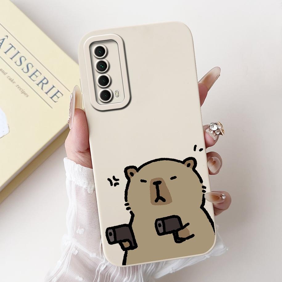 For Huawei P smart 2021 Case New Soft Silicone Cover For Huawei PSmart 2021 PPA-LX1 Phone Cover on Huawei Y7a Enjoy 20 SE Bumper