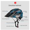 Bicycle Helmet MTB Mountain Bike Integrated Forming Riding Helmet with Warning Light Safety Helmet