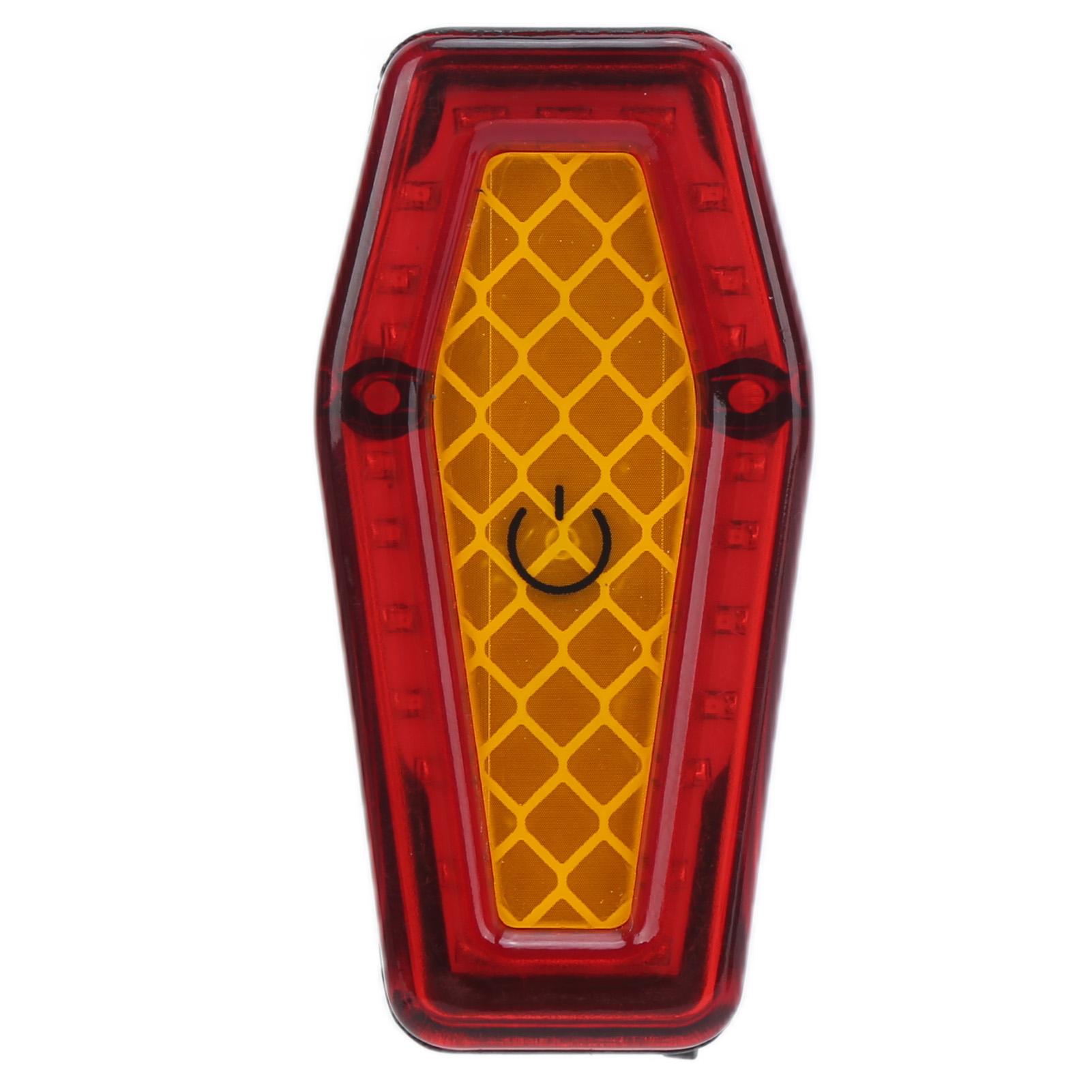 Bike Rear Light Waterproof USB Rechargeable Bicycle Warning Tail Light for Night Safety