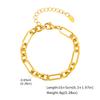 Not Rusty Chain Bracelet for Women, Statement Rhinestone Cubic Zirconia Link, 18k Gold Plated Hand Chain Wristband Jewelry