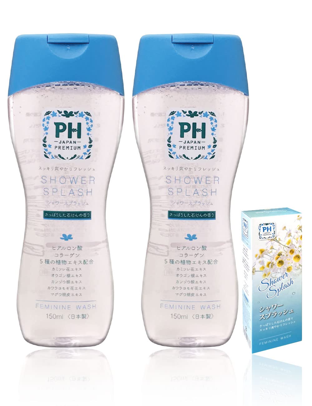 

Мыло для интимной гигиены для деликатных зон для душа PH-JAPAN-PREMIUM (150мл (х 2), всплеск)