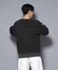 Nano Universe Mercerized Cotton Ribbed Striped Crew Neck Size Pattern Knit, Men's, M, 361, 2, 668-5222220