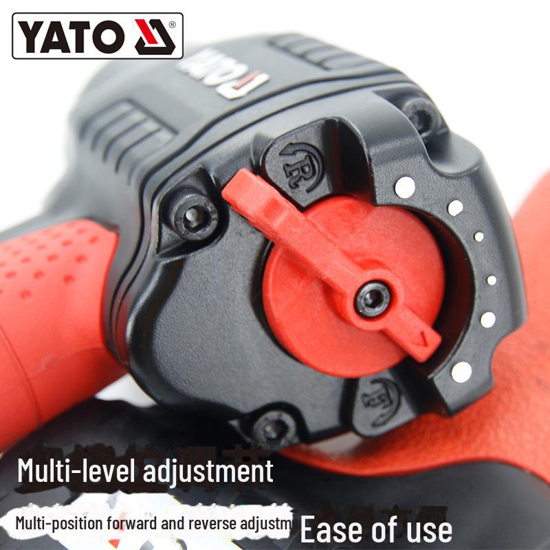YATO Industrial Pneumatic Impact Wrench, Double Hammer, Auto Repair, Strong Storm, Small Air Cannon