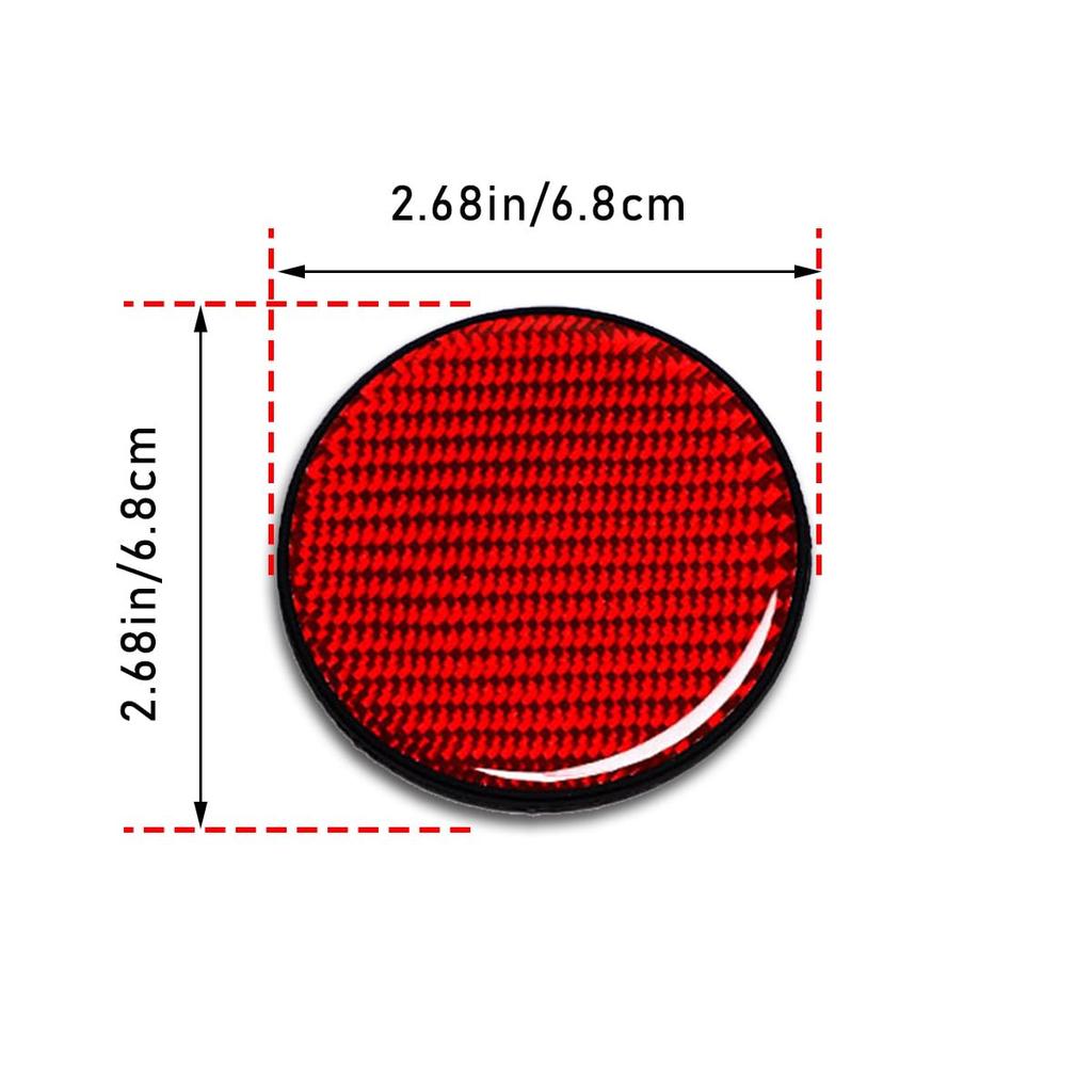 Auto Becherhalter Untersetzer, 2 Kohlefaser Rutschfeste Eingebettete Untersetzer, Universal 2,75" Becherhalter