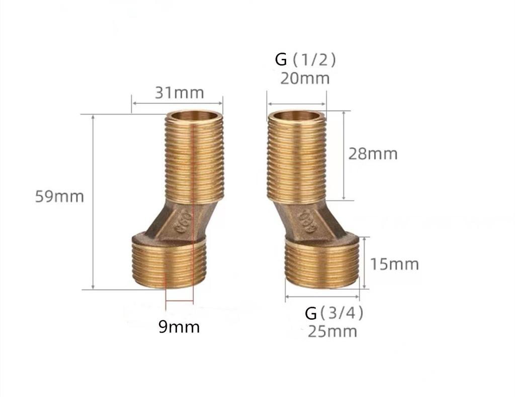 2Pcs Shower Faucet Curved Foot Adjustable Adapter Solid Brass Wall Mounted Replacement Angle Valve Kitchen Bathroom Accessories
