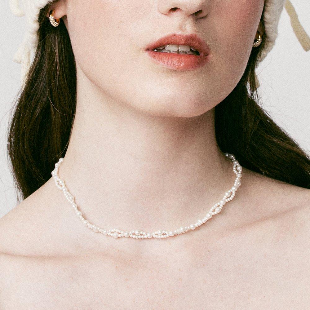 [Vintage Hollywood] Vine Beads Necklace_Vh2435Ne011M