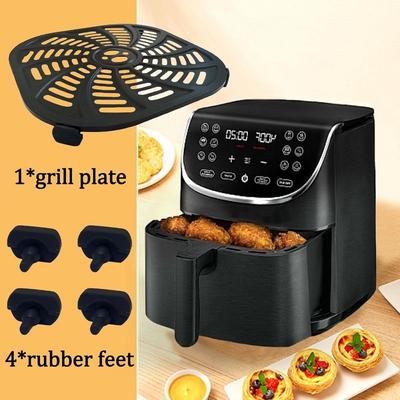 Square Air Fryer Grill Pan Non-Stick Air Fryer Grill Plates Crisper Basket  Air Fryer Accessories