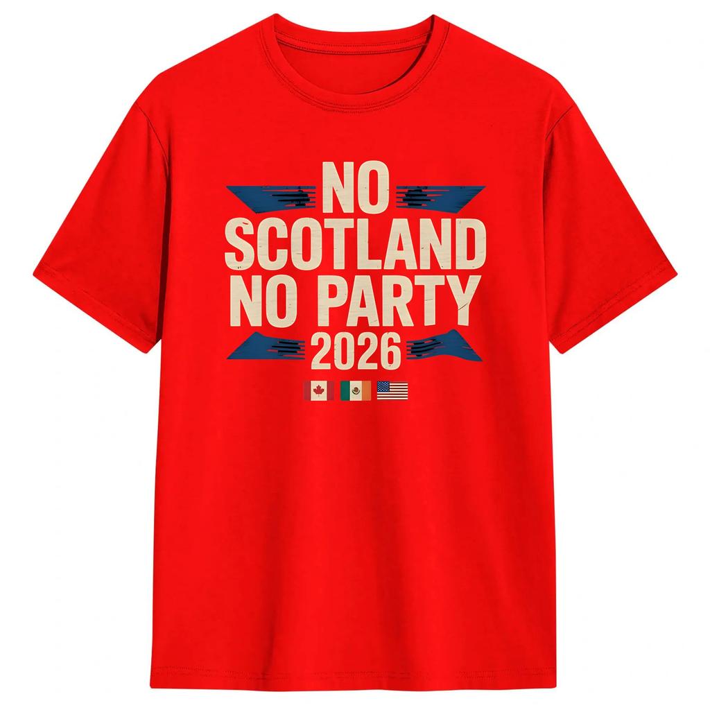 Unisexs No Scotland No Party T Shirts 100 Cotton Clothing Vintage Short Sleeve Round Collar Tee Shirt Summer TShirt