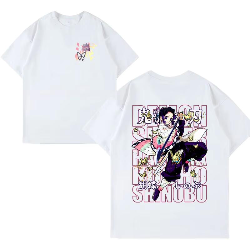 Demon Slayer Anime Printing Oversized Cotton Tshirt Men and Women Comfortable Fashion Street Y2K Summer Trend Harajuku Tshirt