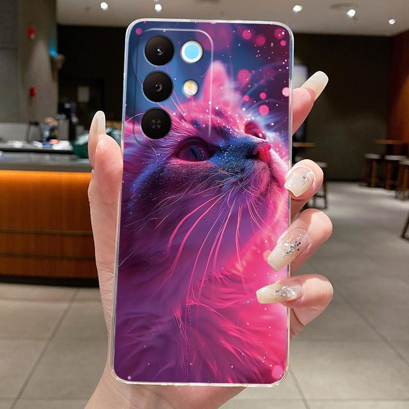 Casing For Realme 15X 5G RMX5250 / C85 5G RMX5253 Case Aesthetic Cute Cat Astronaut Soft Silicone Cover Transparent Phone Case