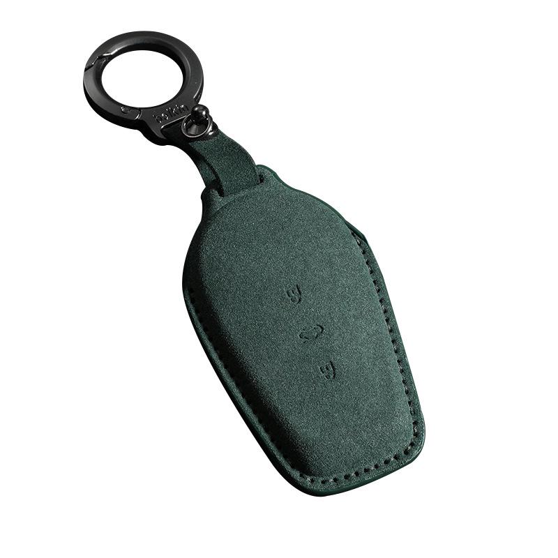 Nissan N7 Key Case: Suede Protective Shell with Buckle and Chain