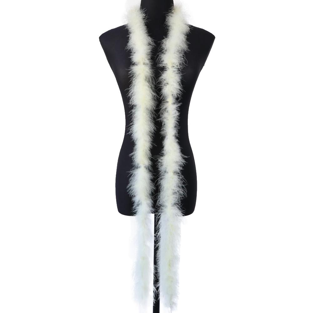 

DIY 11G Marabou Feathers Boa For Shaw 2 Meters Turkey Plumes Frigne For DIY Wedding Dress Clothing Shawl Decoration Sewing Crafts бежевий
