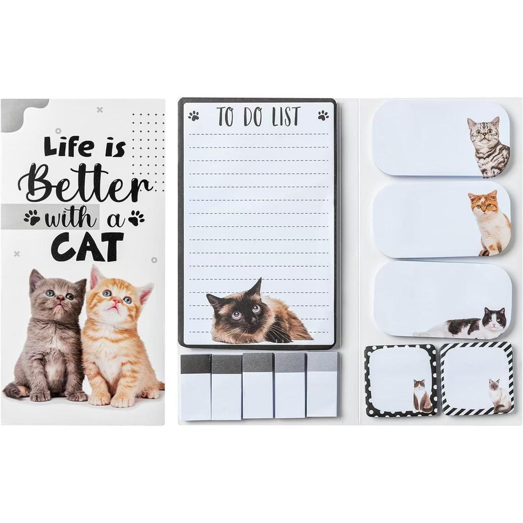 Irregular Shaped Cartoon Animal Sticky Notes for Diaries & Planners - Reusable & Tearable Stickers.