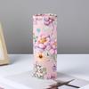 1Roll/2Rolls Flower Patterned Cylindrical Tissue, Napkins, Handkerchiefs, Travel Tissue Holders Suitable for Cars and Homes