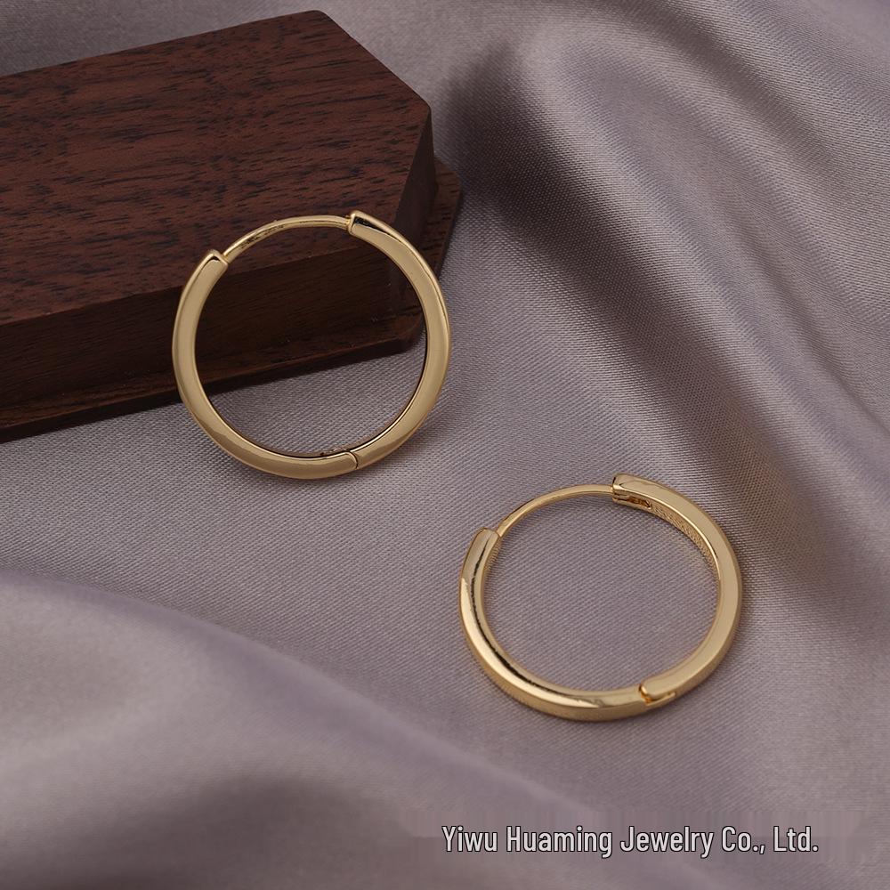 European American Style Luxury Stud Earrings: Elegant Cross-border Niche Hoops, Versatile Celebrity-inspired Accessories