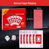 Portable Mahjong Playing Cards - Compact, Silent, Soft Paper Design for Travel