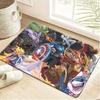Bath Mat 1pc, Spider- Jump Pose, MARVEL Flannel Rectangular Mat, Bathroom Non-Slip Entrance Mat, Fun Door Decoration Mat, Home