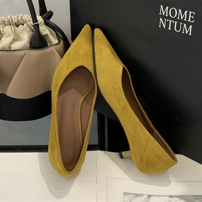 Móda Bailamos Podzim Špičaté Dámské Sandály Sexy Mělké Nazouvací Lodičky Boty Móda Tenký Vysoký Podpatek Dámské Elegantní Společenské Boty