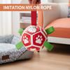 Dog Soccer Balls Toy with Sraps Halloween Christmas Gift for Pets Puppy Birthday Toy Interactive Toys for Tug of War Water Toys