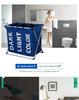 Shushi Oxford Cloth Waterproof Laundry Basket with Compartments and Foldable Design