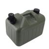 Camping Water Container 10L Large Capacity Square Green Car Water Storage Carrier Jug with Faucet