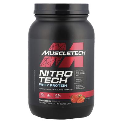 Nitro-Tech, Whey Protein, Strawberry, 2.2 Lb (998 G)