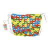 Hanging Hamster Bed Hand Woven Hamster Hammock Swing for Small Animal Chinchilla Rat Gerbil Sugar Glider 25x25cm