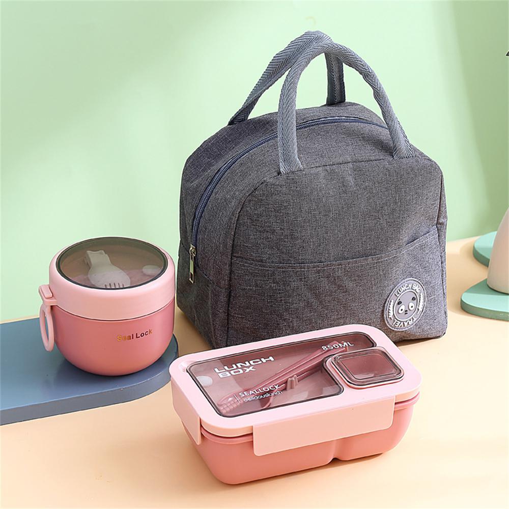 Light Lunch Box No Side Leakage Can Be Microwave Pocket Convenient Easy To Clean Ventilation Hole Position Simple Bento Box Seal