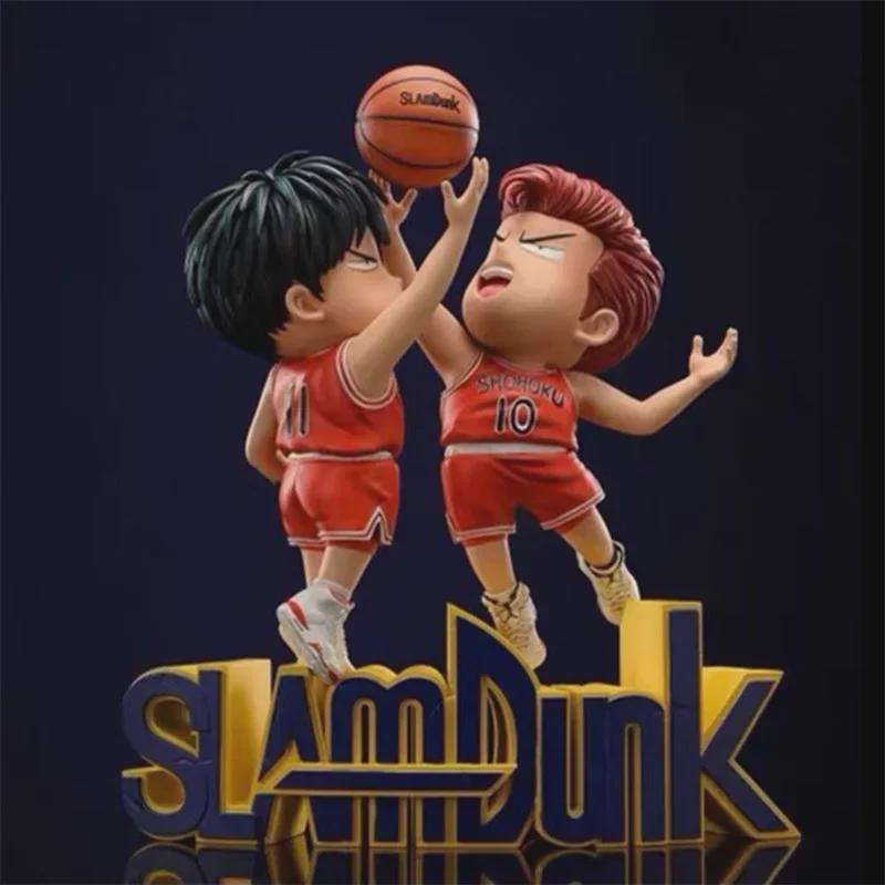 

SLAM DUNK Hanamichi Sakuragi Rukawa Kaede Jump Ball Scenes Decoration PVC Figures Toys Gift червоний