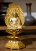 Seated Amitabha Buddha 15cm Shuun Tendai Takaoka bronzeware Buddha seated statue, (gold plated/24k gold), sculptor Makita, model sect, (Amitabha