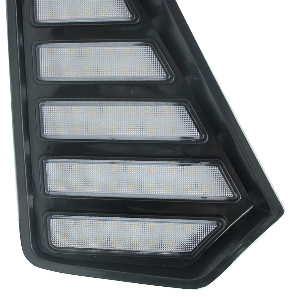 Pair Front Fog Light Side Grille Daytime Running Lamp DRL For Toyota Tacoma 2024