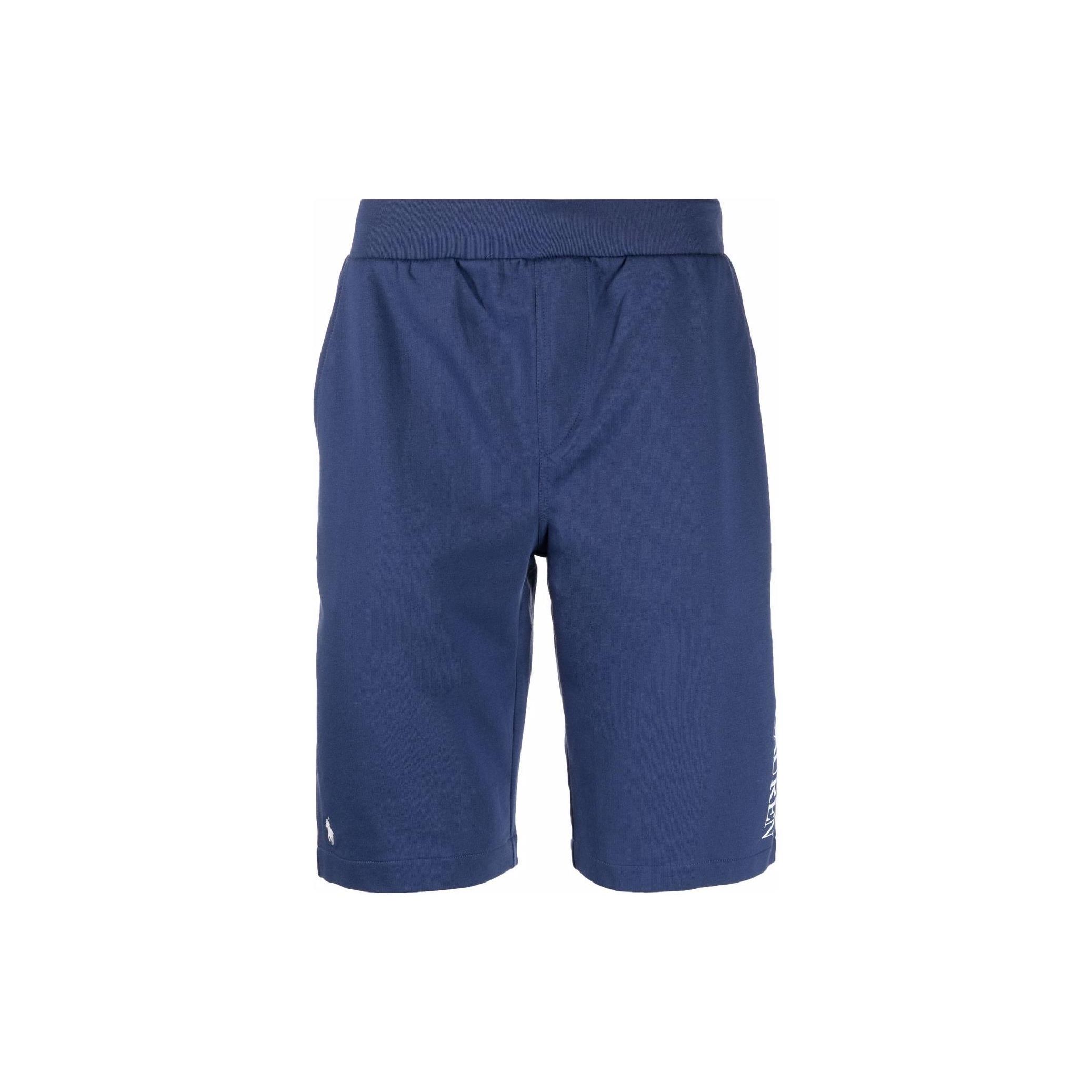 

Polo Ralph Lauren Однотонные спортивные шорты с логотипом Мужские шорты Темно-синий 714862621-001 S