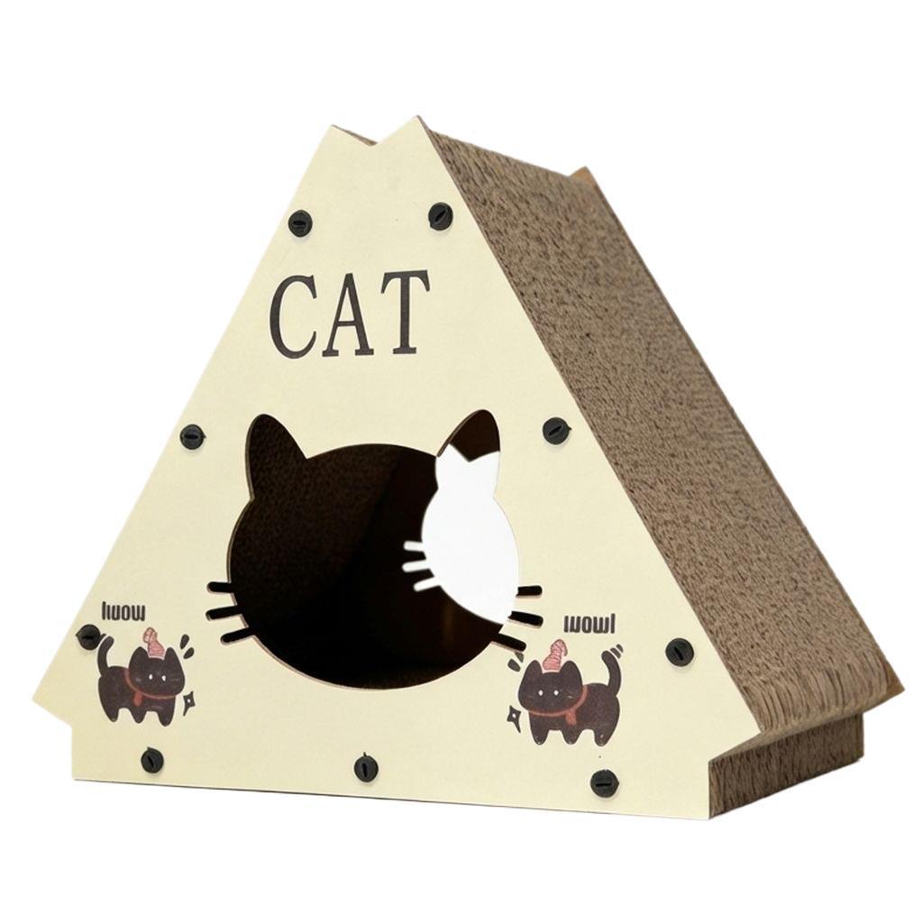 Triangle Vertical Cat Scratching Post - Wear-Resistant, Scratch-Resistant, Thick, Dense, Non-Shedding Cat Entertainment Board