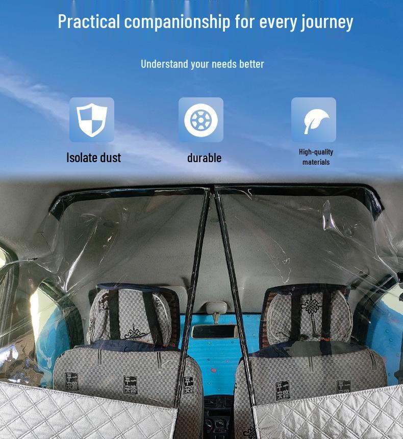 Air Conditioning Partition Curtain for Car Vans - Compatible with Wuling, Changan, Xiaokang, JAC, Jinbei, and Haise
