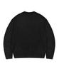 WACKY WILLY Embossed Logo Pullover Sweater Charcoal