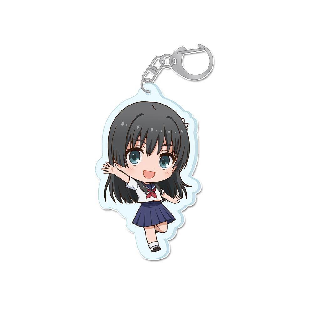 A Certain Scientific Railgun Misaka Mikoto Shirai Kuroko Uiharu kazari Saten Ruiko Official HD Acrylic Keychain Bag pendant Gift