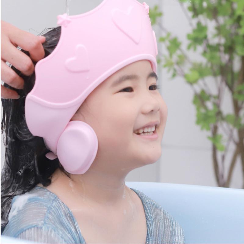 1 Stück Verstellbarer Kronen-Ohrenschützer Duschhaube, Hochwertiger Hut, Enganliegendes Design, Geeignet für S und S - Haarwasch- und Badehut, Duschhaube, Badezubehör
