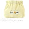 Corduroy Self-Closing Pouch Hair Tie Organizer Portable Snap Closure Pouch Storage Bag for Lipstick