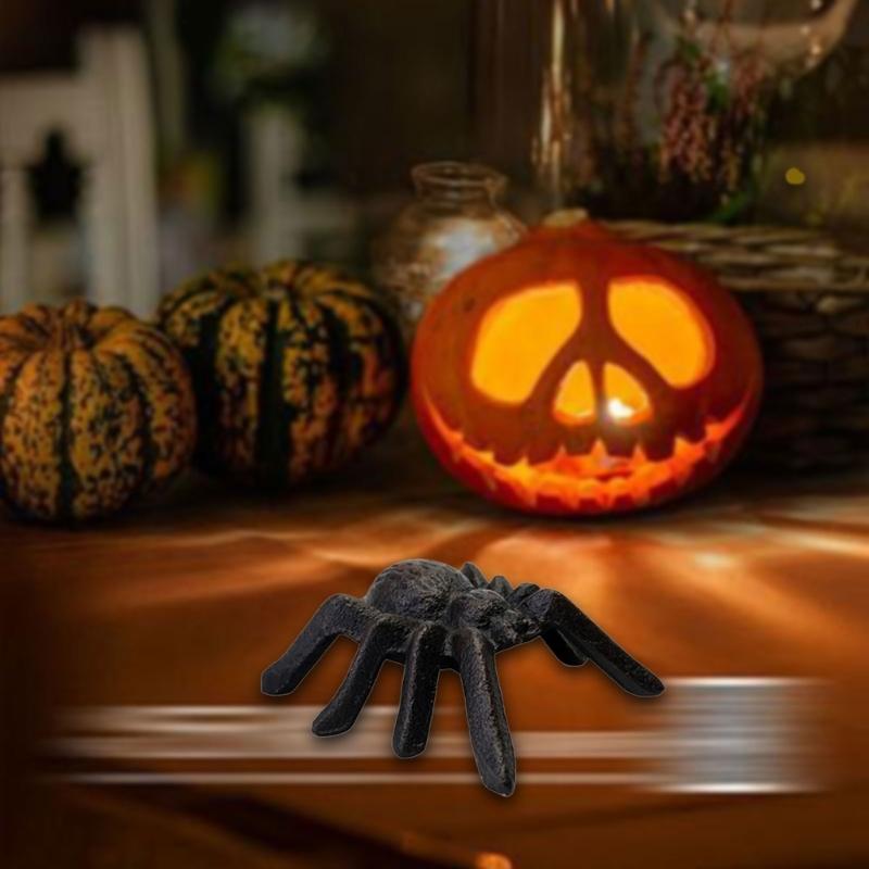 Antique Cast Iron Spiders Sculpture Handcrafted Home Decors Unique Ornament For Gothic Office Desk Shelf Display Gift