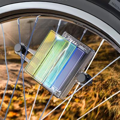 LED Cykelhjulsljus Automatisk Belysning Cykeldekoration Däckljus Nattkörning ABS-material