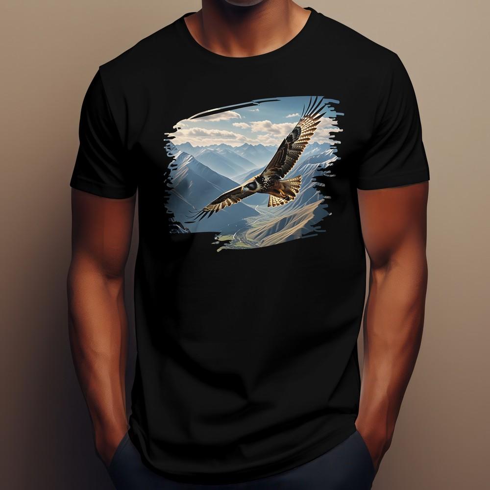 

Eagle Soaring Unisex Heavy Cotton Tee, Nature Lover Gift, Bird of Prey Apparel 2XL