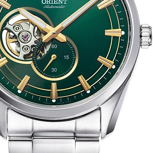Orient Men's RN-AR0008E (Contemporary Semi-Skeleton Men's Metal) Round Watch Silver Stainless Steel